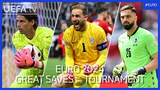 EURO 2024 Great Saves of the Tournament  Sommer Oblak Mamardashvili [upl. by Crispa]