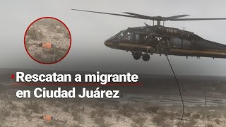 ENVIVO  Rescatan a migrante que lucha por su vida en Ciudad Juárez Chihuahua [upl. by Namad266]