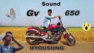 Hyosung Aquila 650 exasut soundhyosung exaust 650ccbike cruser [upl. by Ithsav]