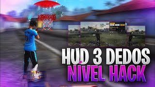 Top 3 mejores CUSTOM HUD a 3 dedos 🇧🇷 NIVEL EMULADOR [upl. by Ytinav]