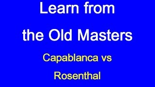 Jose Raul Capablanca vs Jacob Carl Rosenthal New York 1909 [upl. by Revlys699]