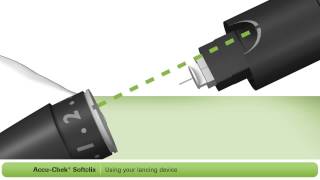 How To Use Your AccuChek® Softclix Lancing Device [upl. by Amadeo]