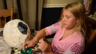 Making a Harry Potter Bludger Pinata [upl. by Norvin]