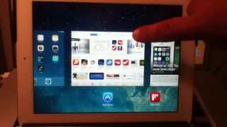 How To Close Open Apps In iOS 7 For iPhone iPad iPod Touch  IMG 0898 [upl. by Enitselec556]