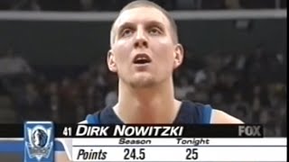 Dirk Nowitzki Highlights vs Clippers 2002 [upl. by Necyrb]