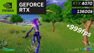 RTX 4070  Intel i513600k Fortnite Chapter 5 Season 1  Solos  Performance Mode  High Meshes [upl. by Nipha]