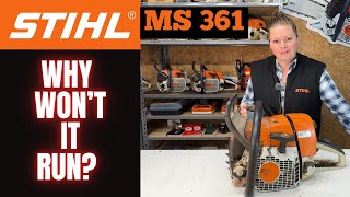 Stihl MS361 Chainsaw  Why Wont It Start And Run Properly [upl. by Evyn]