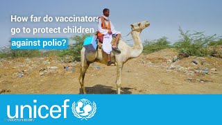 Health worker treks up to 72 hours to vaccinate children  UNICEF [upl. by Fredette]