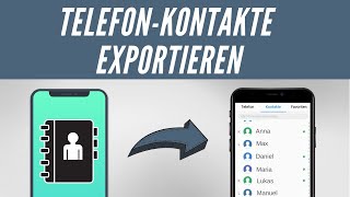 TelefonKontakte auf neues Handy Übertragen [upl. by Alekin]