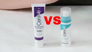 CeraVe Retinol Resurfacing Face Serum  PostAcne Marks VS CeraVe Skin Renewing Retinol Cream Serum [upl. by Hsotnas621]