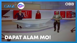 GMAGTV  Dapat Alam Mo OBB January 3May 13 2022 04JAN 2022 [upl. by Gelasius]