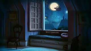 Dreaming of Neverland Oldies music playing in another room open window night ambience ASMR [upl. by Wisnicki]