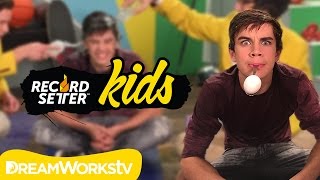 Hayes Griers Sit Up Challenge I RECORDSETTER KIDS [upl. by Ecinaj]