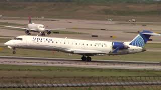 9424 KCVG United Express CRJ700 Takeoff [upl. by Hatti]