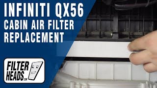 How to Replace Cabin Air Filter 2011 Infiniti QX56  AQ1119 [upl. by Caesaria76]