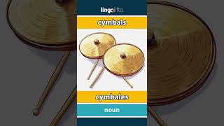 🇬🇧🇫🇷 cymbals  cymbales  vocabulary builder  learn English  apprenons langlais [upl. by Ellinet]