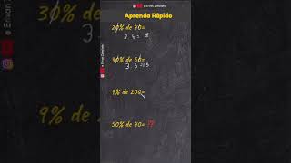 PORCENTAGEM  Fácil e Rápido  CONCURSO  IFES  ENEM  como calcular porcentagem de um valor [upl. by Elmore]