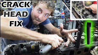 Fixing A Cracked Jeep Head Many Failures And Lots of Struggles DIY [upl. by Ardehs888]