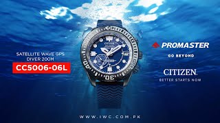 CITIZEN PROMASTER SATELLITE WAVE GPS Diver 200m CC500606L  Connecting 8 Oceans [upl. by Horodko]