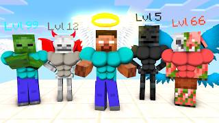 HEROBRINE  SUPERHERO LEVEL RUN CHALLENGE  Minecraft Animation [upl. by Idnahr]