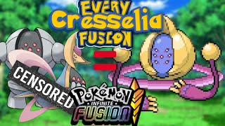 ALL 915 CRESSELIA FUSIONS  EVERY SINGLE CUSTOM FUSION AVAILABLE IN INFINITE FUSION 0488 [upl. by Darwin684]