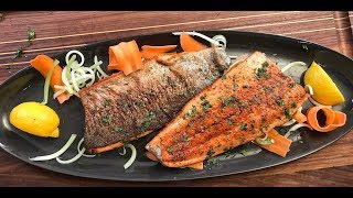 Pan Fry Trout Fillets  crispy without flour  Christine Cushing [upl. by Maddis391]