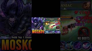 Moskov crit build  Moskov one shot build  Moskov best build  Moskov high damage build mlbb rr [upl. by Ahsead]