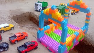 Build Bridge Blocks Toys for Children  Construction vehicles for kids  Baby Bliss Toys [upl. by Pietro862]