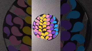 Colored drops Abstractions💜🩷💛 color art abstractart satisfying drawing shorts shortvideo [upl. by Eniamaj]