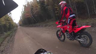 Riding dirt bikes on Logging road [upl. by Adal531]