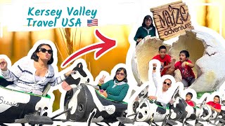 Kersey Valley Maize Adventure North Carolina Family Travel Vlog [upl. by Oiziruam]