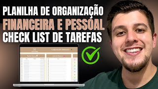 PLANILHA DE ORGANIZAÃ‡ÃƒO FINANCEIRA E PESSOAL COM TAREFAS E AGENDA  EXCEL ONLINE 2024 [upl. by Lahcar9]