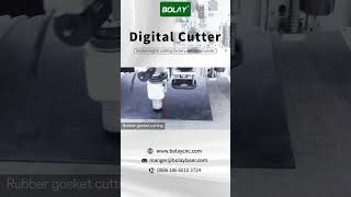 rubber gasket cutter Oscillating knife cutting machine [upl. by Saffren]