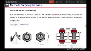 Snug tight and tensioned bolted connections [upl. by Barimah507]