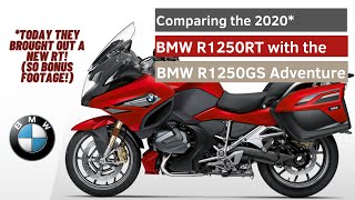 Compare the 2020 BMW R1250RT with my BMW R1250GS Adventure Ride and Review [upl. by Lraed]