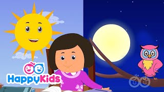 Different Times of The Day  Learning Songs Collection For Kids Children And Babies  Happy Kids [upl. by Rayford601]