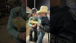 A look behind the chutes at Xtreme Bulls cowboy rodeo bullriding rodeotime [upl. by Teryn]