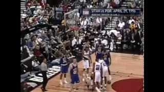 Arvydas Sabonis 27pts 12rebs vs Utah Jazz 1996 Playoffs [upl. by Rosenfeld]