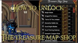 AQW How to open The treasure Map Shop [upl. by Amari]