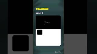 CSS Calc function  css tips css csstips [upl. by Oirom]