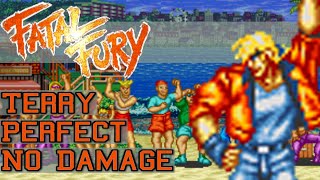 Terry Bogard Arcade Perfect No Damage  Fatal Fury King Of Fighters SNES [upl. by Madelon]