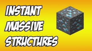 Minecraft Instant Massive Structure Mod Review [upl. by Lars]