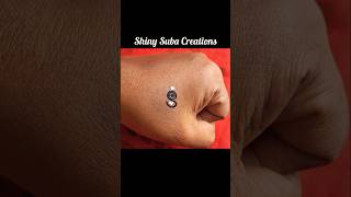 S❤️ Symbol Bindi And Tattoo Design By Shiny Suba Creations bindi tattoo shorts trending art [upl. by Nyahs]