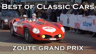 Best of Classic Cars at Zoute Grand Prix in KnokkeHeist 2024 [upl. by Nevuer]