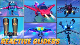 All REACTIVE GlidersGameplay Fortnite Battle Royale [upl. by Christoper295]