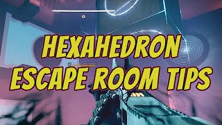 Prophecy Dungeon Hexahedron Escape Room TIPS Solo amp Fireteam  Destiny 2 [upl. by Yllor]