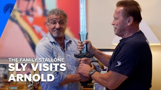 The Family Stallone  Sly Visits Arnold S1 E6  Paramount [upl. by Zosi364]