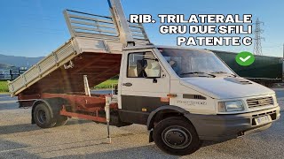 Fiat Iveco Turbo Daily 5912 Ribaltabile  Gru  Cod BRIV1039 [upl. by Raycher682]