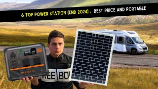 THE 6 BEST Portable Power Station end 2024  For Solar Panel and CAMPING Revealed [upl. by Aihsia]