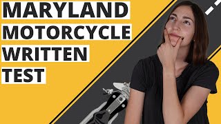 Maryland DMV Motorcycle Written Test 2023 60 Questions with Explained Answers [upl. by Asus210]